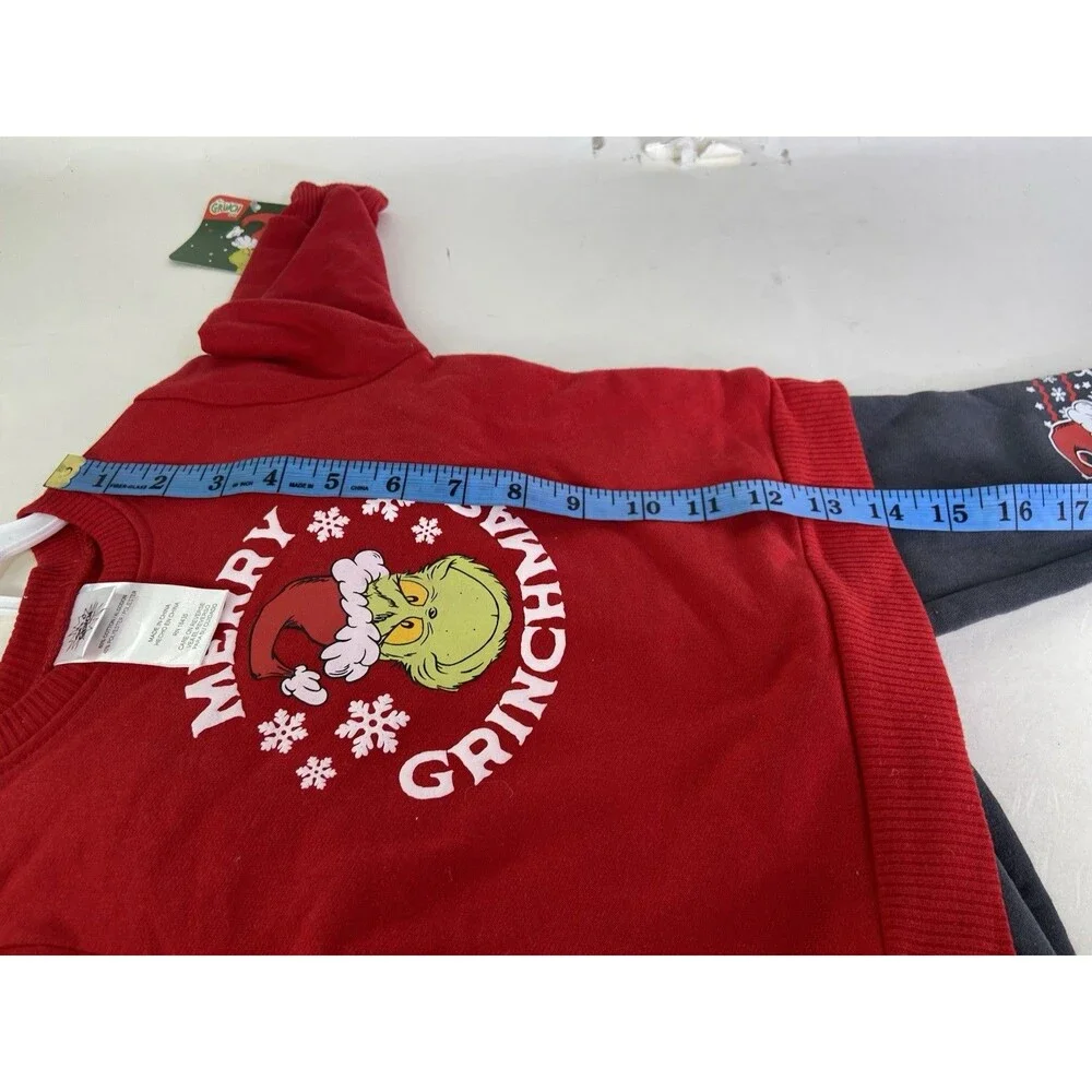 Dr. Seuss The Grinch Merry Christmas Shirt Top Pants Outfit Set Boys 18 Months